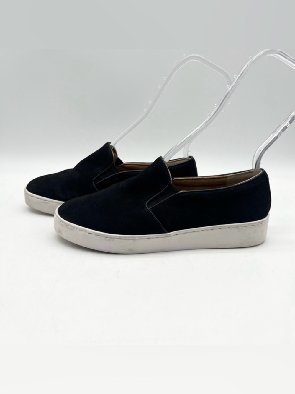 Vionic Kimmie Slip-on Sneaker Loafer Comfort Shoes Nubuck Leather Black Size 6